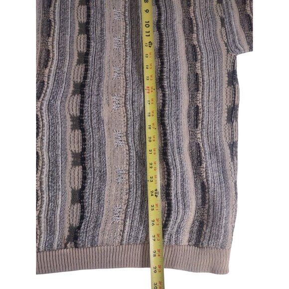 Vintage American Priority Neutral 3D Knit Cosby Style Crewneck Sweater 9… - Picture 7 of 7